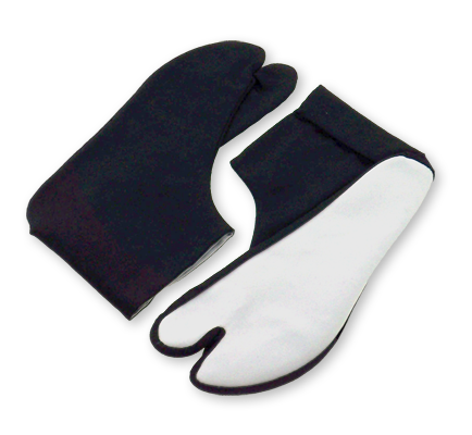 Indoor Tabi Black Satin